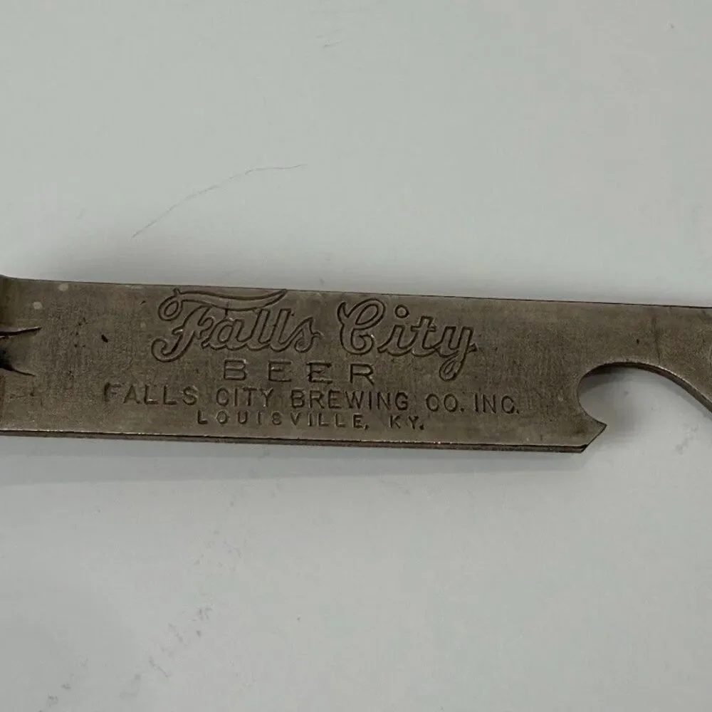 Lot of 4 Vintage Advertising Can/Bottle Openers-Falls City, Oertel, Royal Crown